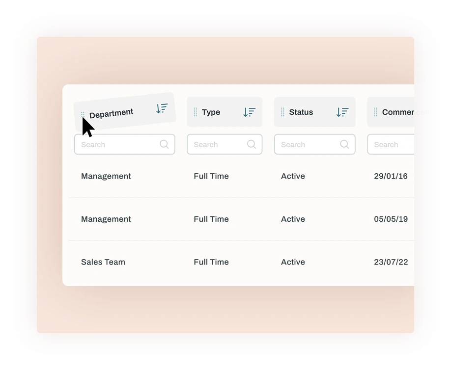 Customisable Query Options