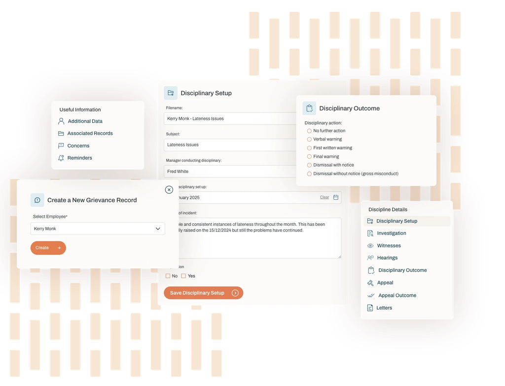 HRManager Grievances and Disciplinaries